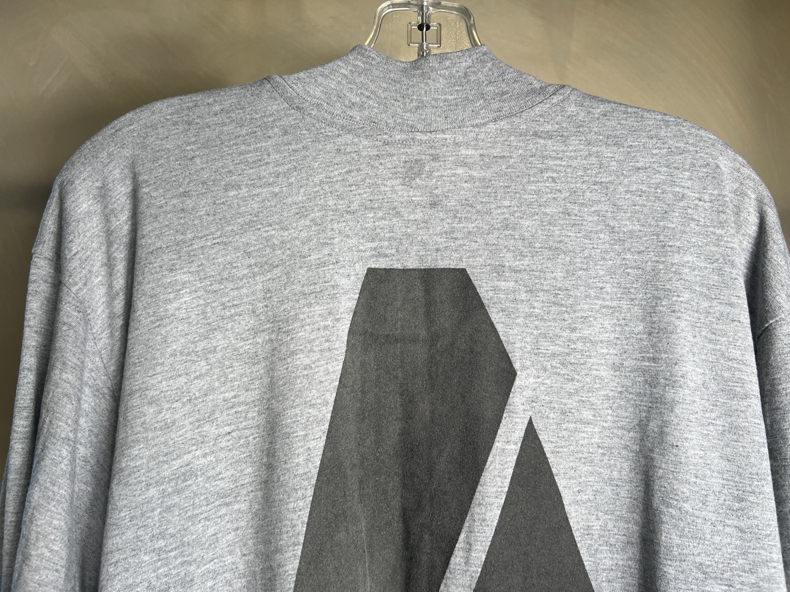 US Army Heather Grey Military Issue Physical Fitness IPFU Long Sleeve Shirt|Sz:L gallery