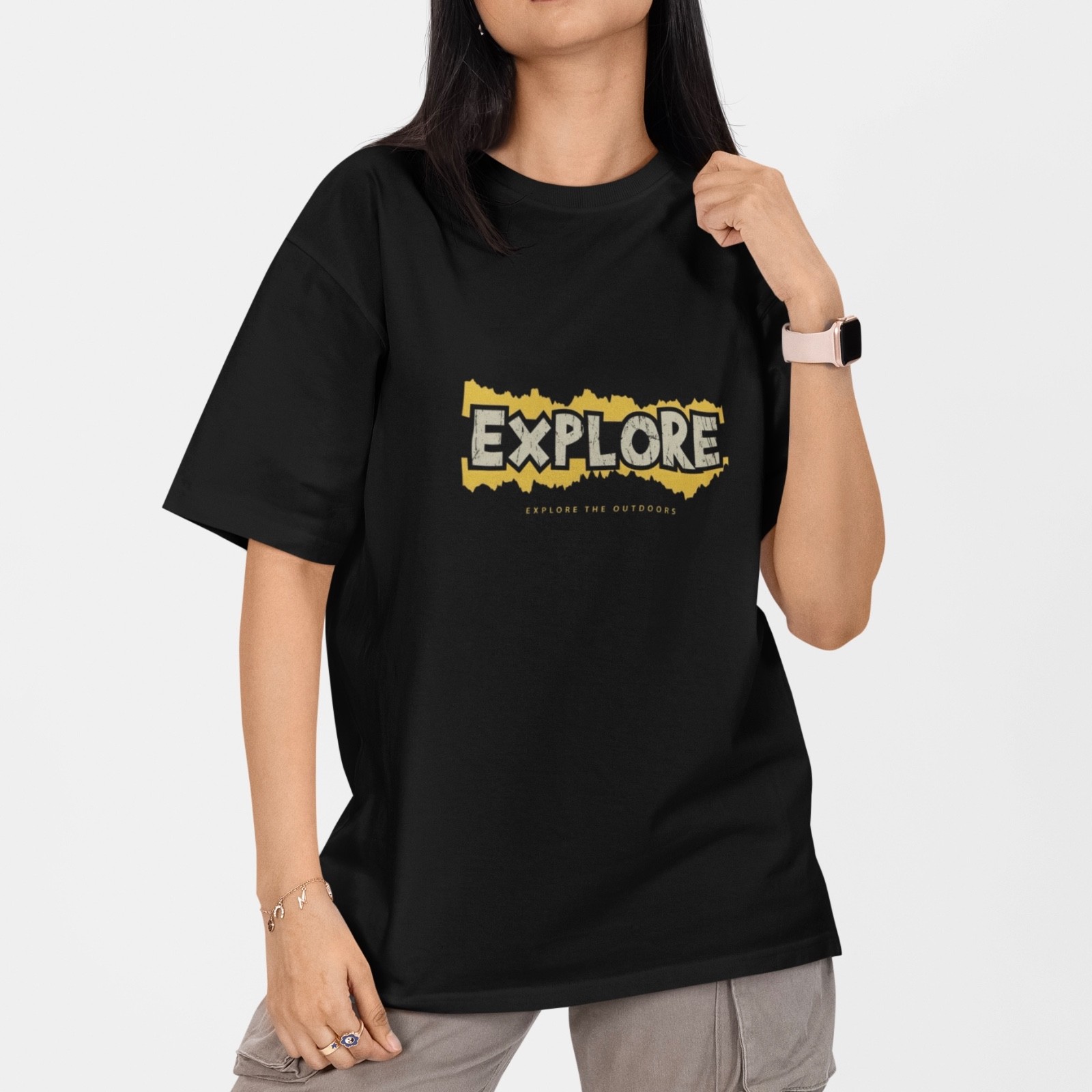 Explore The Outdoors T Shirt Adventure Hiking Camping Nature Tee gallery