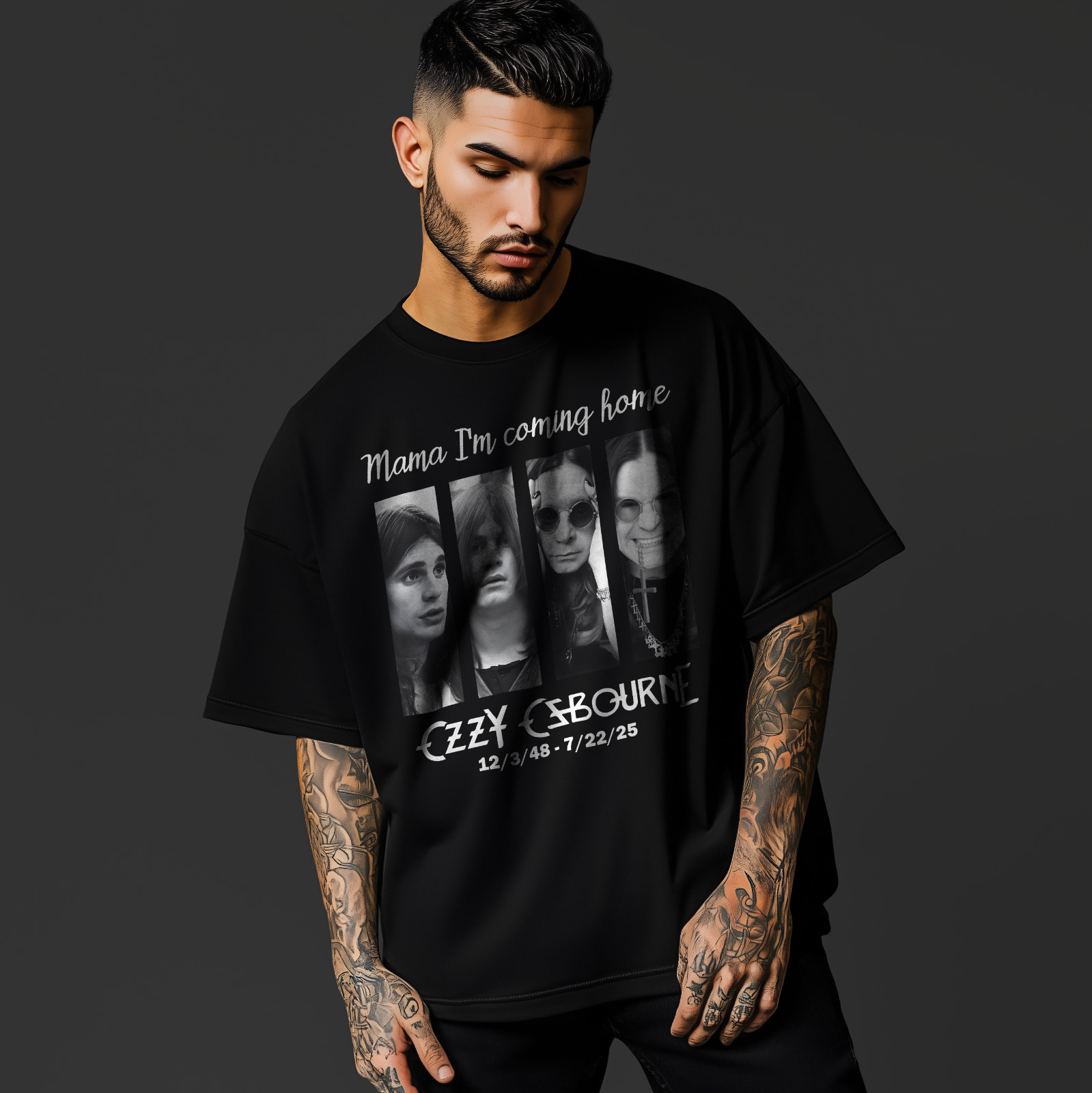 Ozzy Osbourne Tribute T-Shirt – Mama I’m Coming Home Graphic Tee A235 gallery