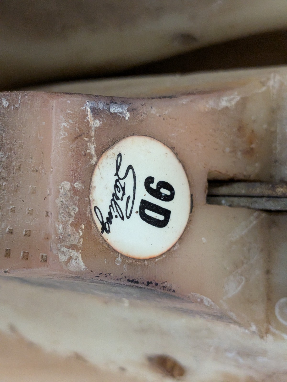 Shoe making Last size 9D Resin Sterling