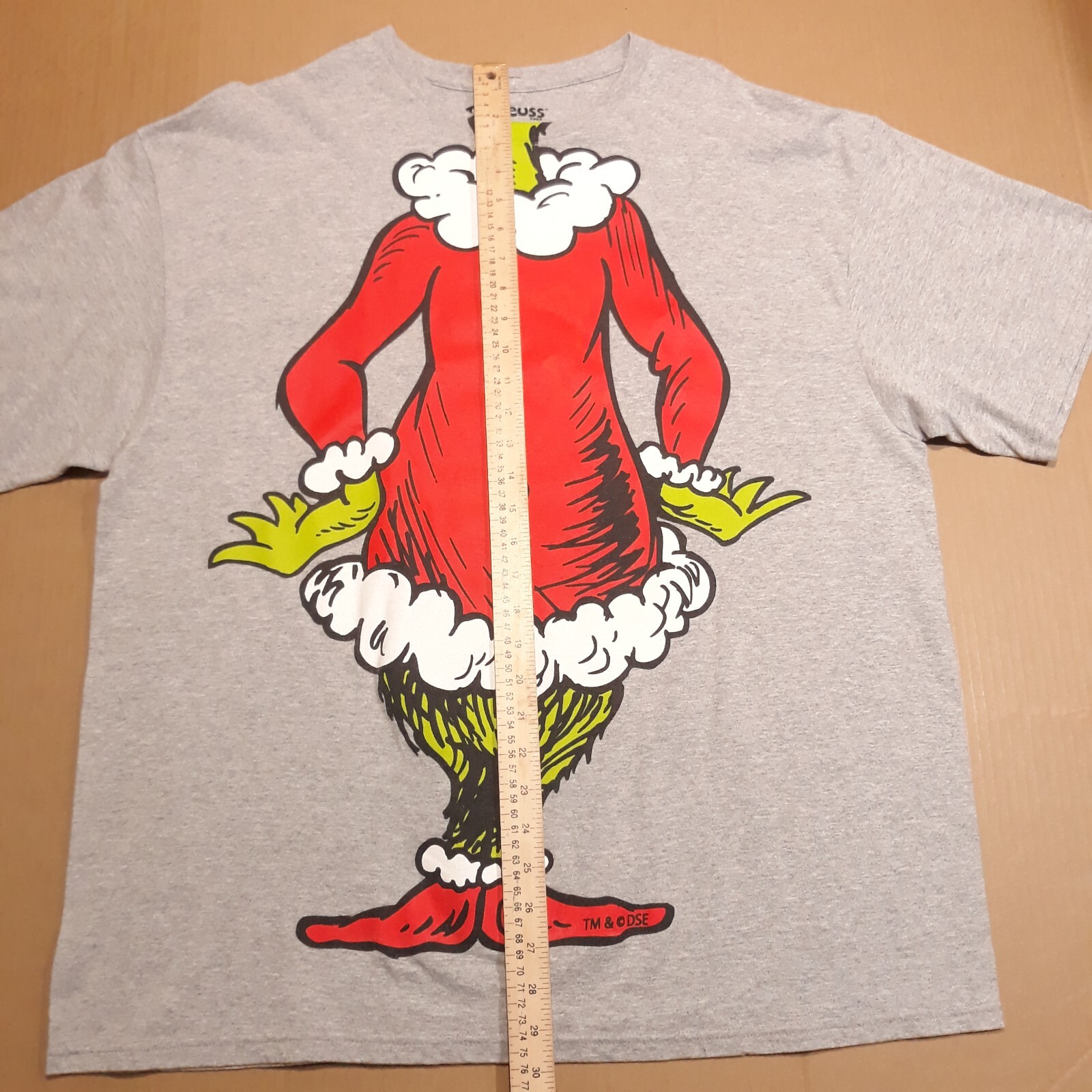 Dr Seuss By Hybrid Apparel Full Body Grinch Gray T-Shirt Men's 2XL gallery