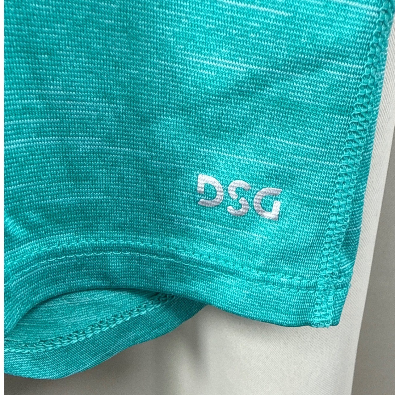 DSG Mens Performance T-Shirt Teal/Green Short Sleeve Athletic Gym Top Size M gallery