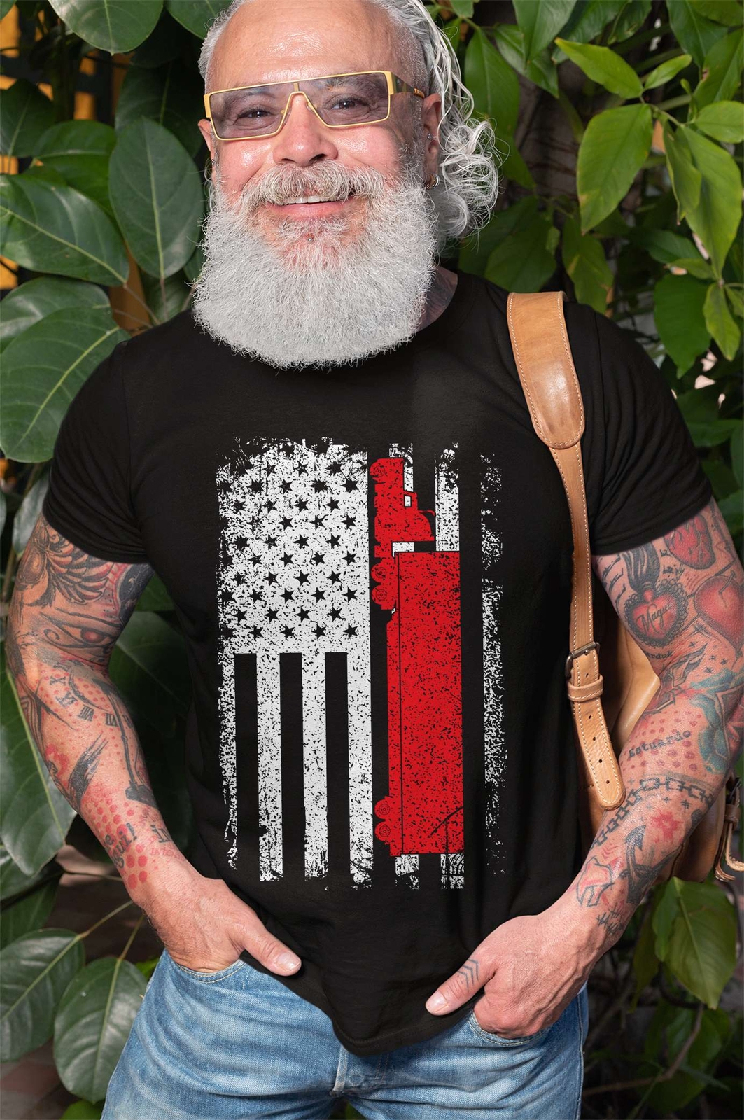 Men's US American Flag shirs truck driver gifts american trucker shirt gallery