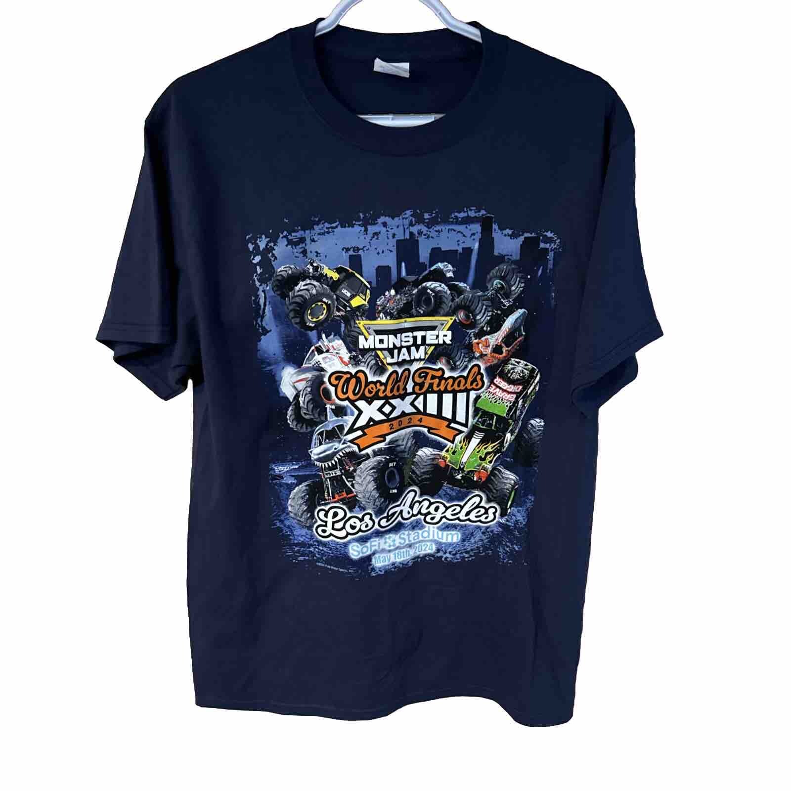 Monster Jam 2024 World Finals T Shirt Los Angeles LA SoFi Size Medium