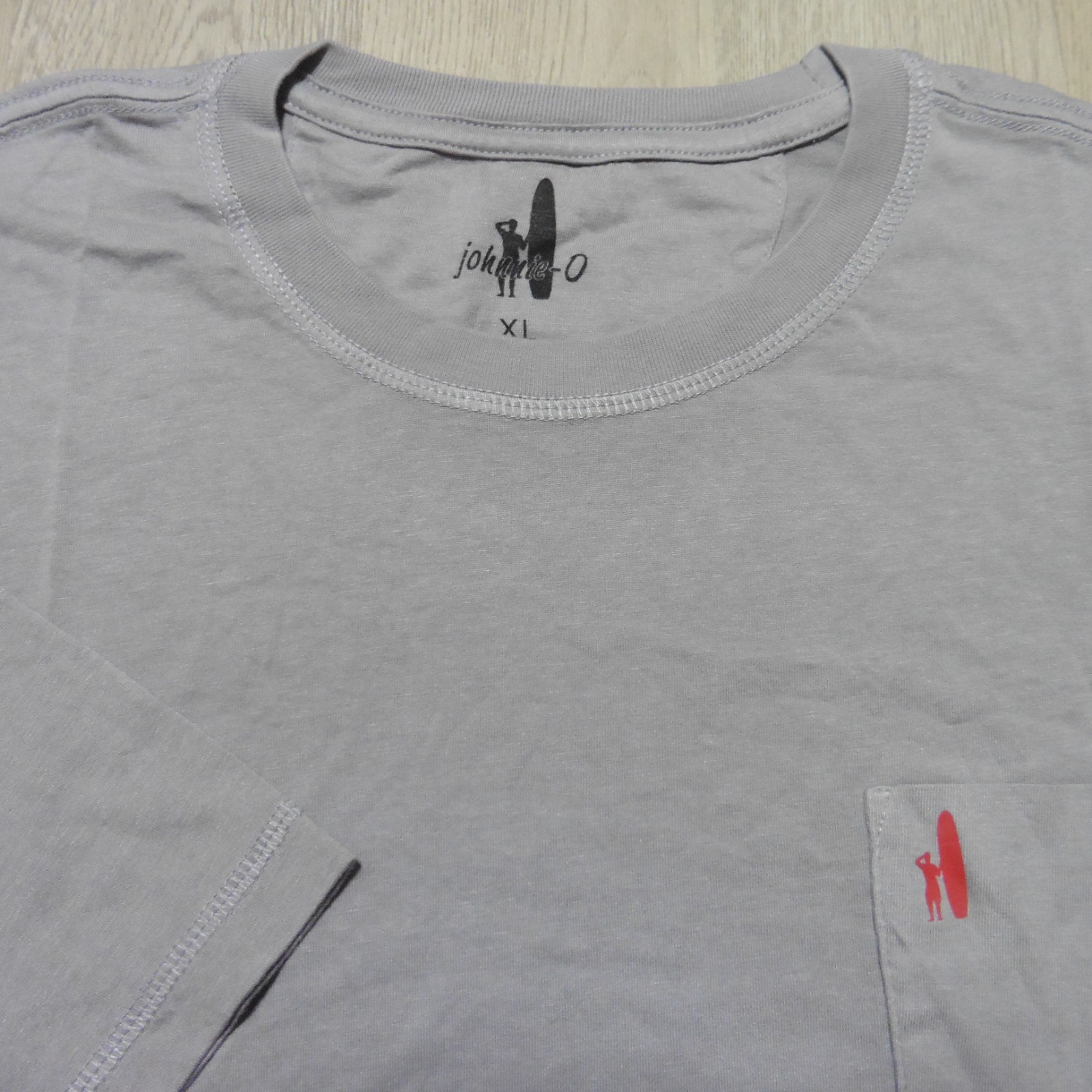 JOHNNIE O Mens XL T SHIRT RIDE OUT STEEL GREY SHORT SLEEVE GOLF TEE SURFER gallery