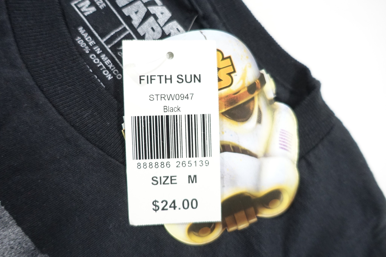 STAR WARS FIFTH SUN BLACK MEDIUM MOST IMPRESSIVE DARTH VADER MOVIE TSHIRT MENS gallery