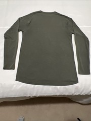 Duckworth Comet Crew Merino Wool/Polyester Longsleeve Mens S Olive Army Green