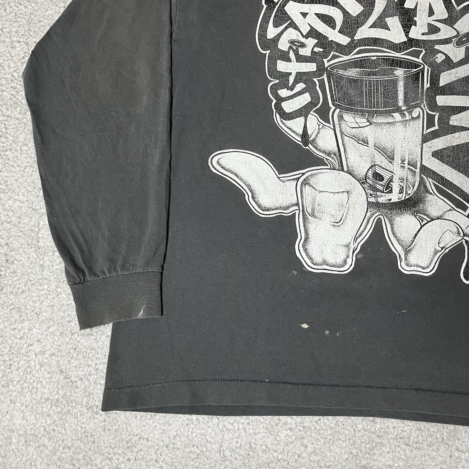 Top 2 Botm Shirt Mens Vintage Graffiti PEACE SEVERE ZODIAK 90s Hip Hop Made USA gallery