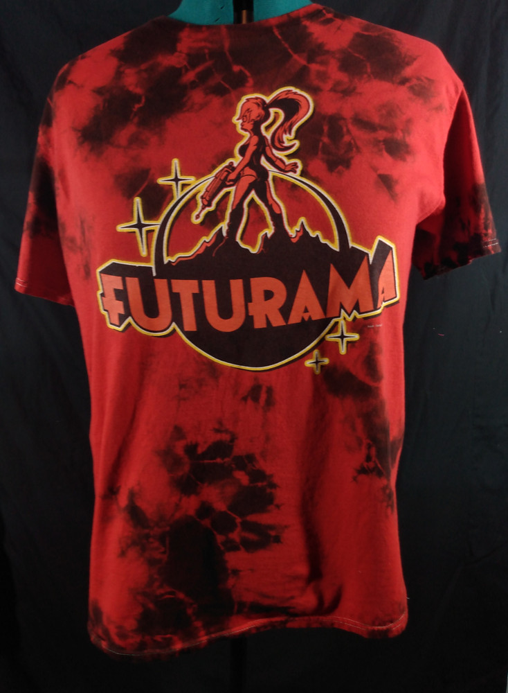 Futurama Boxlunch Exclusive Red & Black Tie Dye Turanga Leela T-shirt