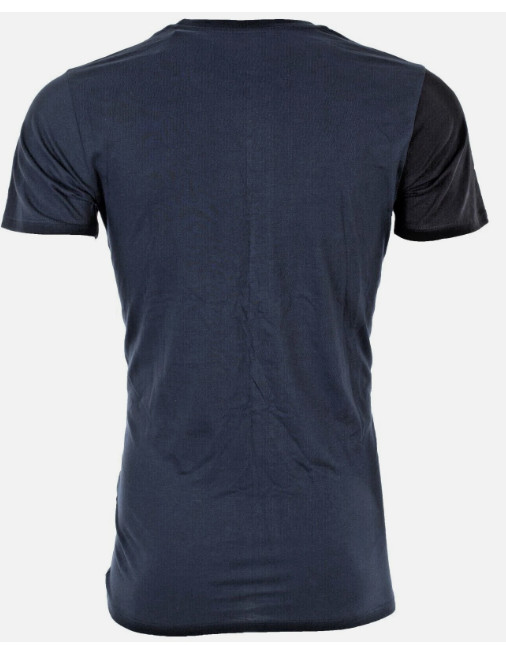 ARMANI EXCHANGE Navy Black SPLIT UP Short Sleeve Slim Fit Designer T-shirt NWT gallery