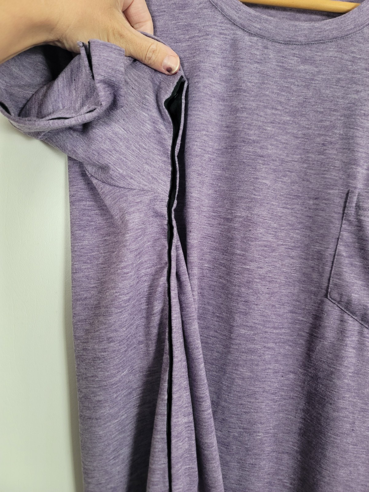 Unisex Post Shoulder Surgery Shirt Rotator Cuff Surgery Shirt Snap Tearaway Sz L gallery