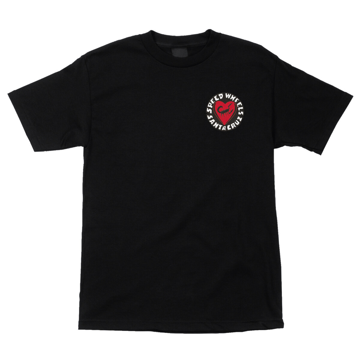 Santa Cruz SPEED WHEELS POISON HEART Skateboard T Shirt BLACK gallery