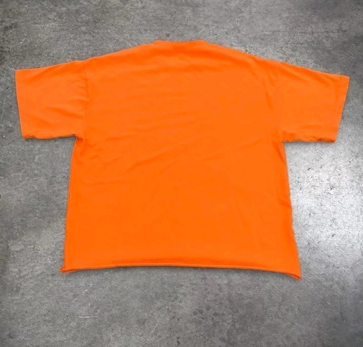 Size OS - Sunday Service Choir Raw Hem Heavy Rib BLANK Tee *see measurements gallery