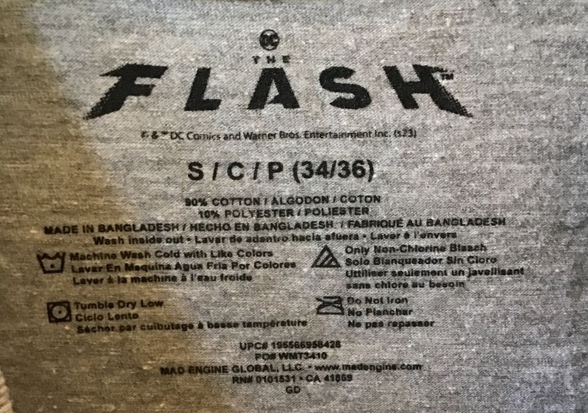 DC Comics THE FLASH Super Icons Men's S, M, L, XL, 2X, 3XL Heathr Gray Shirt S/S gallery