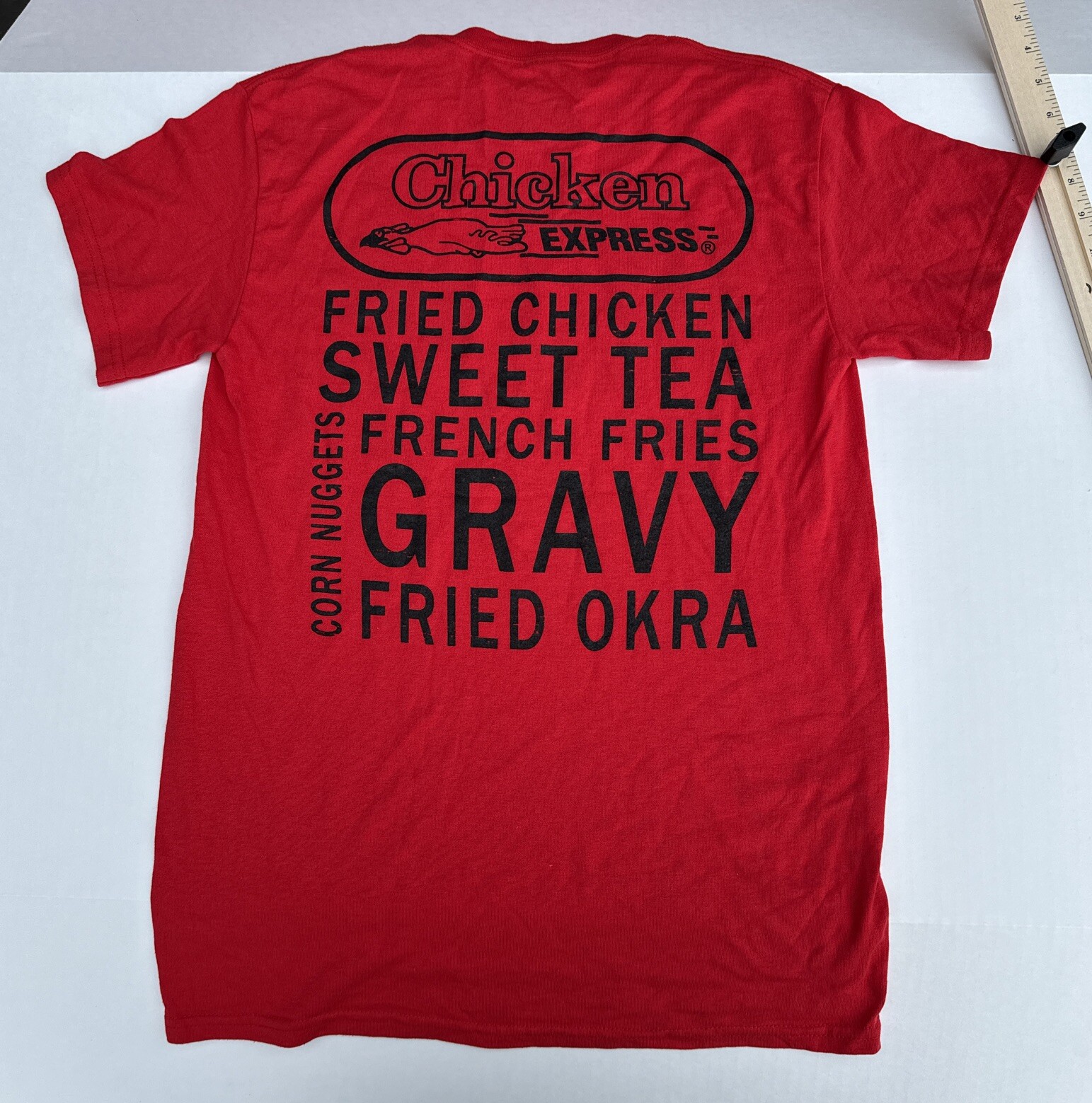 Gildan Workers Chicken Express T Shirt Red Many Sizes Available *READ* gallery