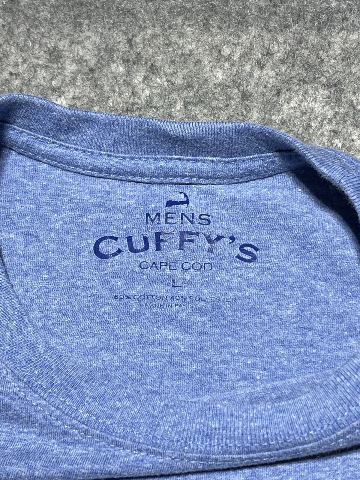 Cuffy's Cape Cod Blue Large Shirt Classic American Tradition Flag Whale gallery