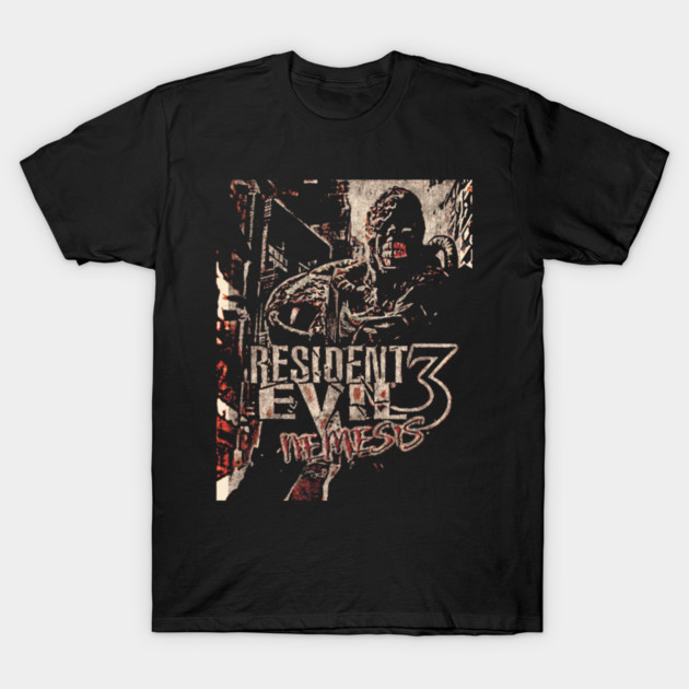 Retro Nemesis Style T-Shirt Vintage Gothic Villains Game Merch Fan Gift Tee
