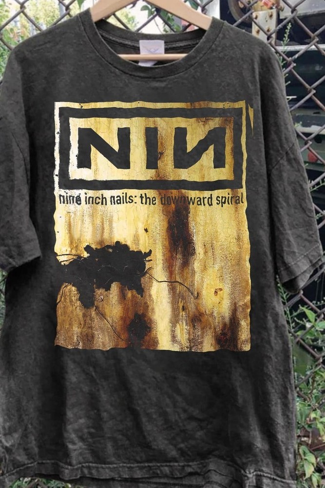 NIN Downward Spiral Nine Inch Nails black T-Shirt QT8101