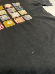 Vintage Chaus Patchwork Art T Shirt Sz M Cottagecore Grandma Lace Floral 90s