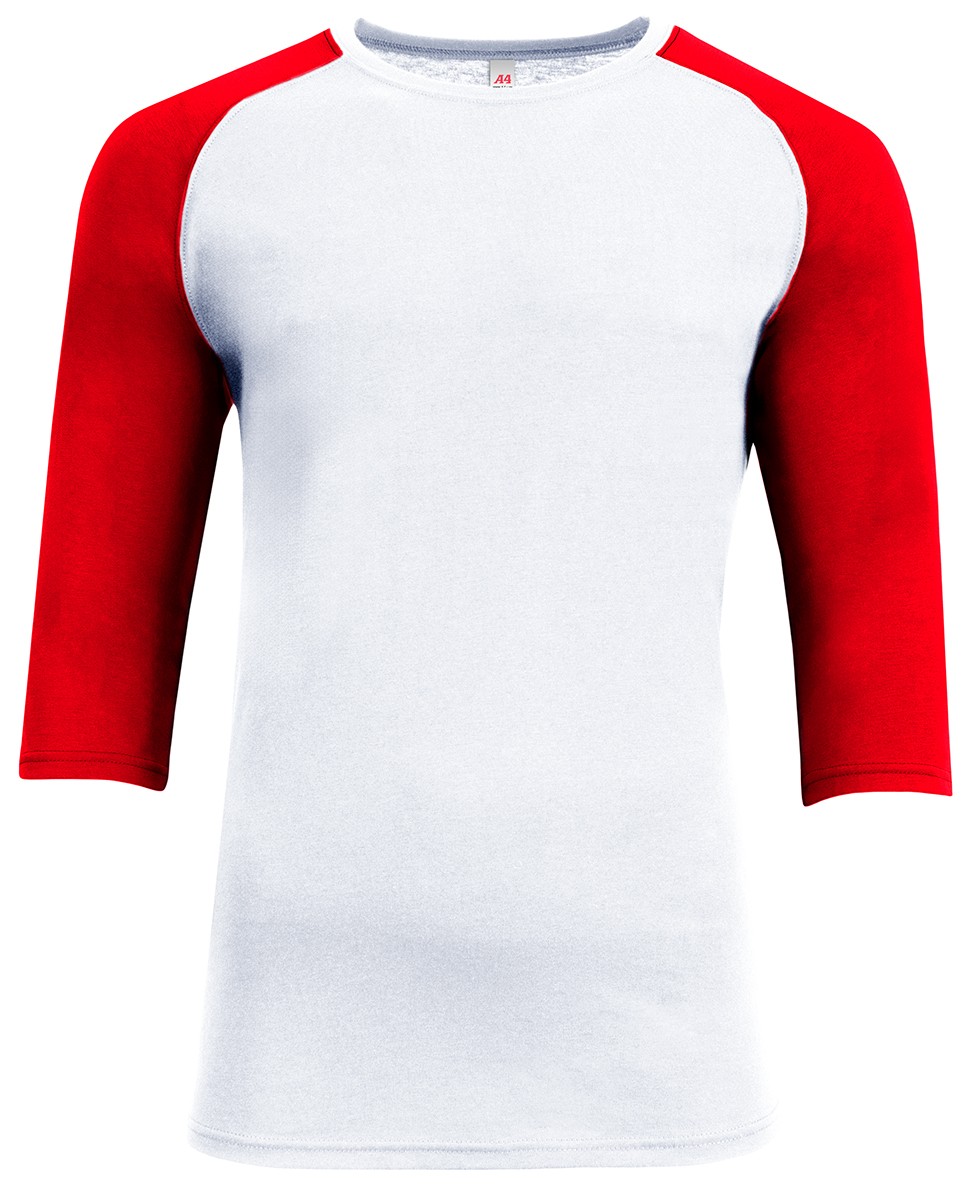 A4 Softek 3/4 Sleeve Raglan Mens N3514 gallery