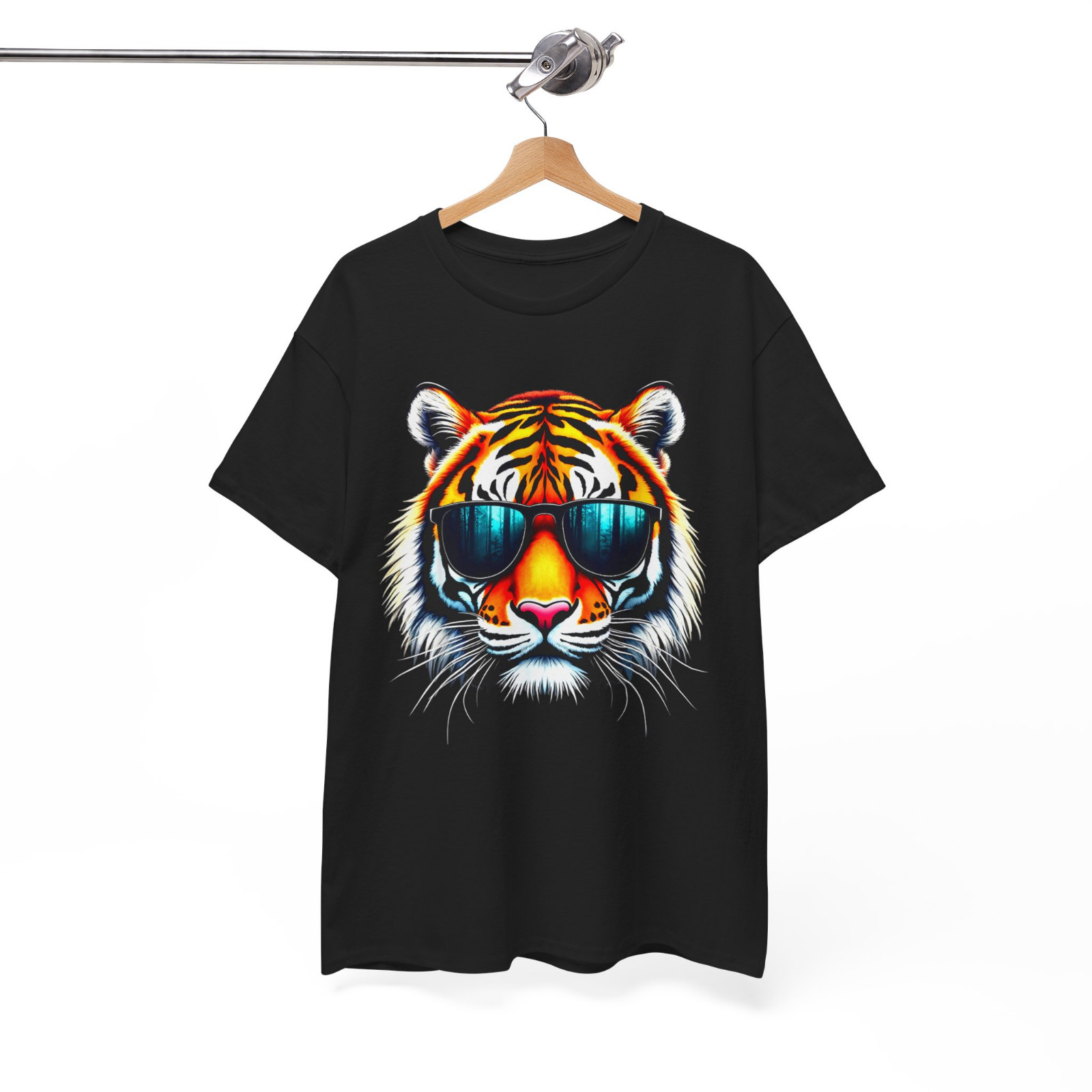 Cool Tiger in Sunglasses Men Women Graphic Tigers T-Shirt gallery