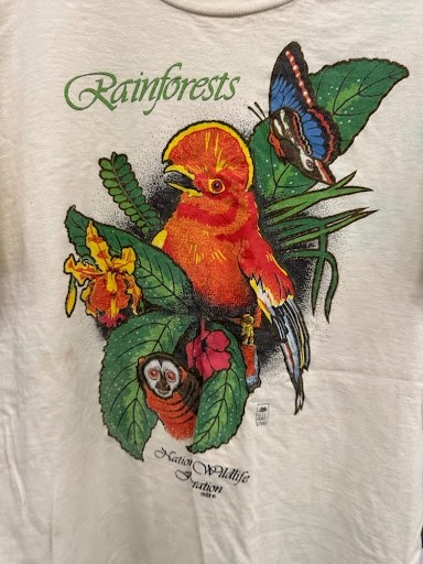 Vintage 1988 National Wildlife Federation Rainforests T-Shirt Nature Graphic Tee gallery
