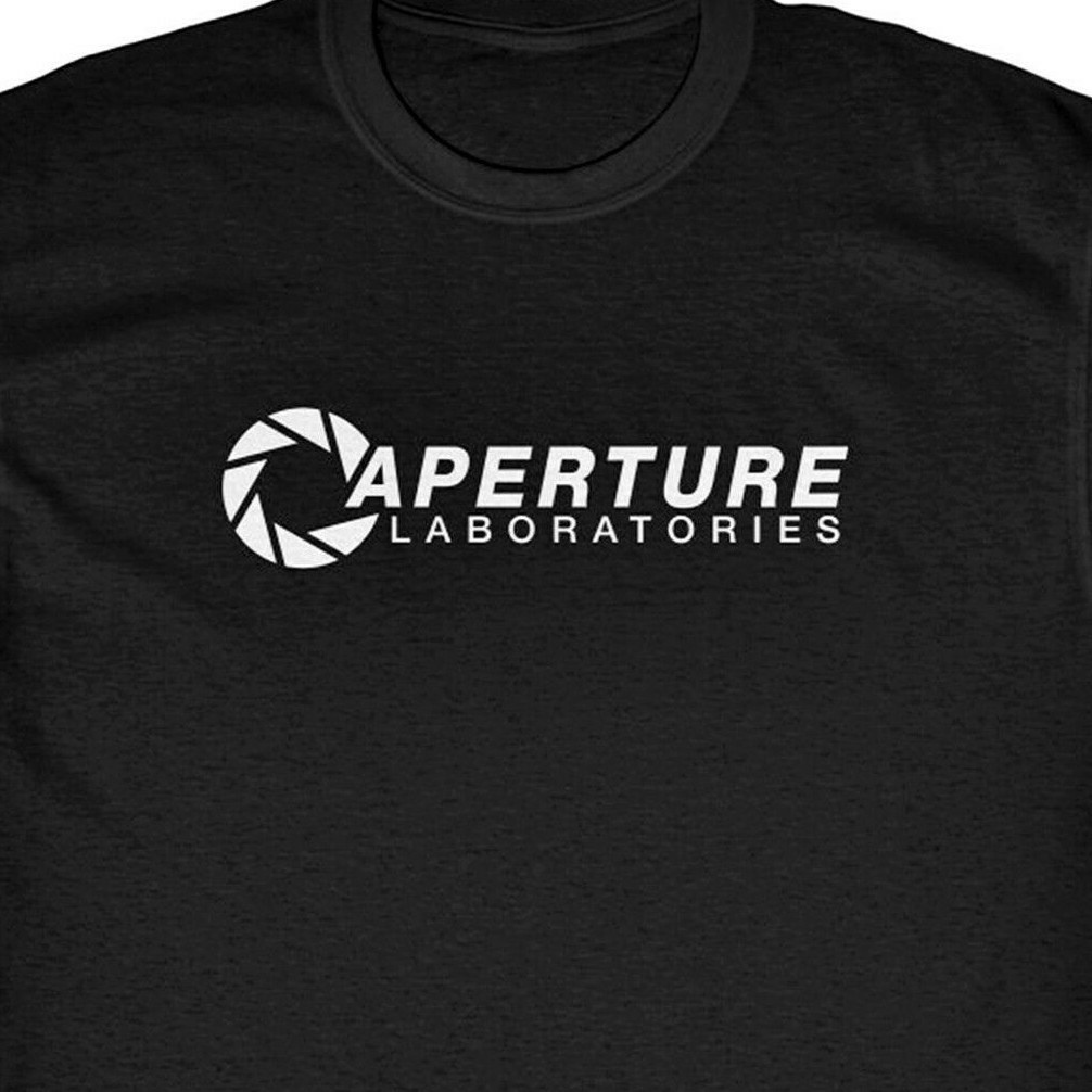 Aperture Laboratories T-Shirt - half portal life video games gallery