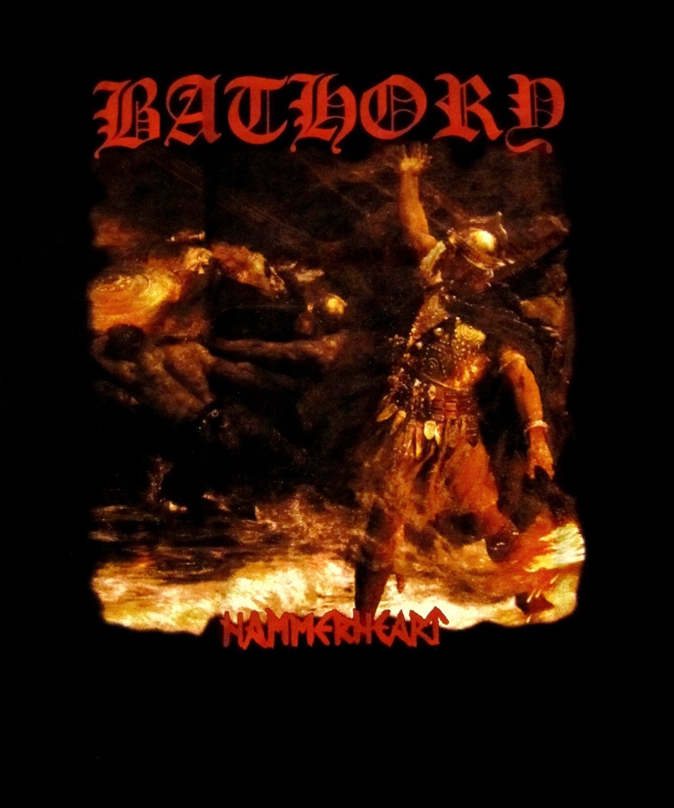 BATHORY cd cvr HAMMERHEART Official SHIRT LRG New nbp under sign blood fire gallery