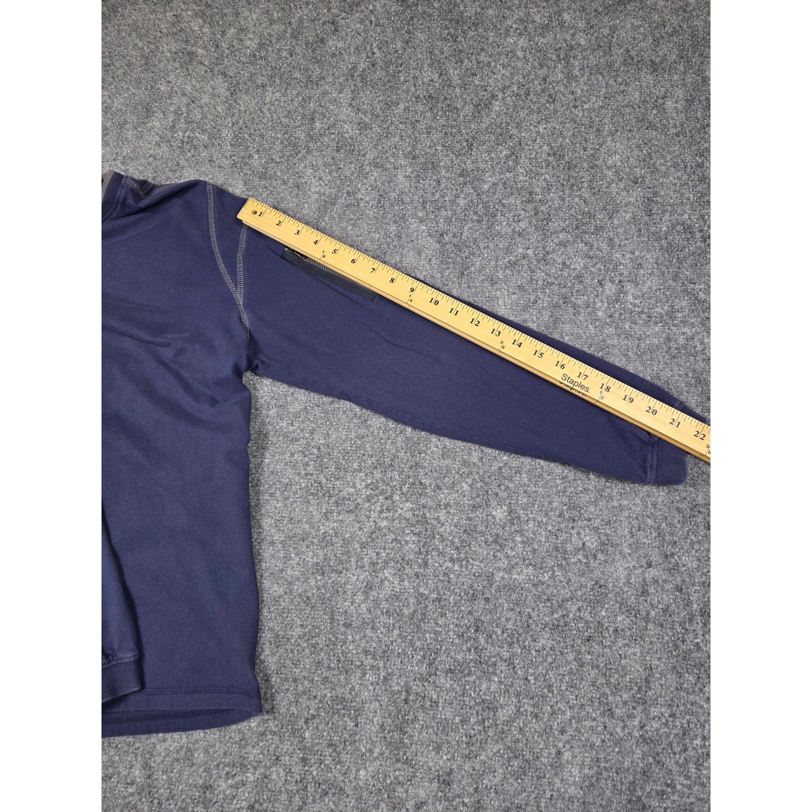 Kuhl Wildfibre Shirt Mens Medium Blue Long Sleeve Organic Cotton Zipper Pocket gallery
