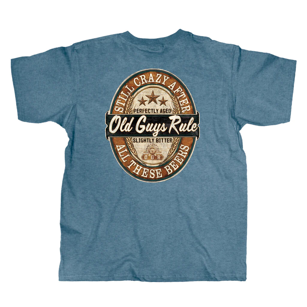 New OLD GUYS RULE T SHIRT Still Crazy after ALL THESE BEERS shirt gallery