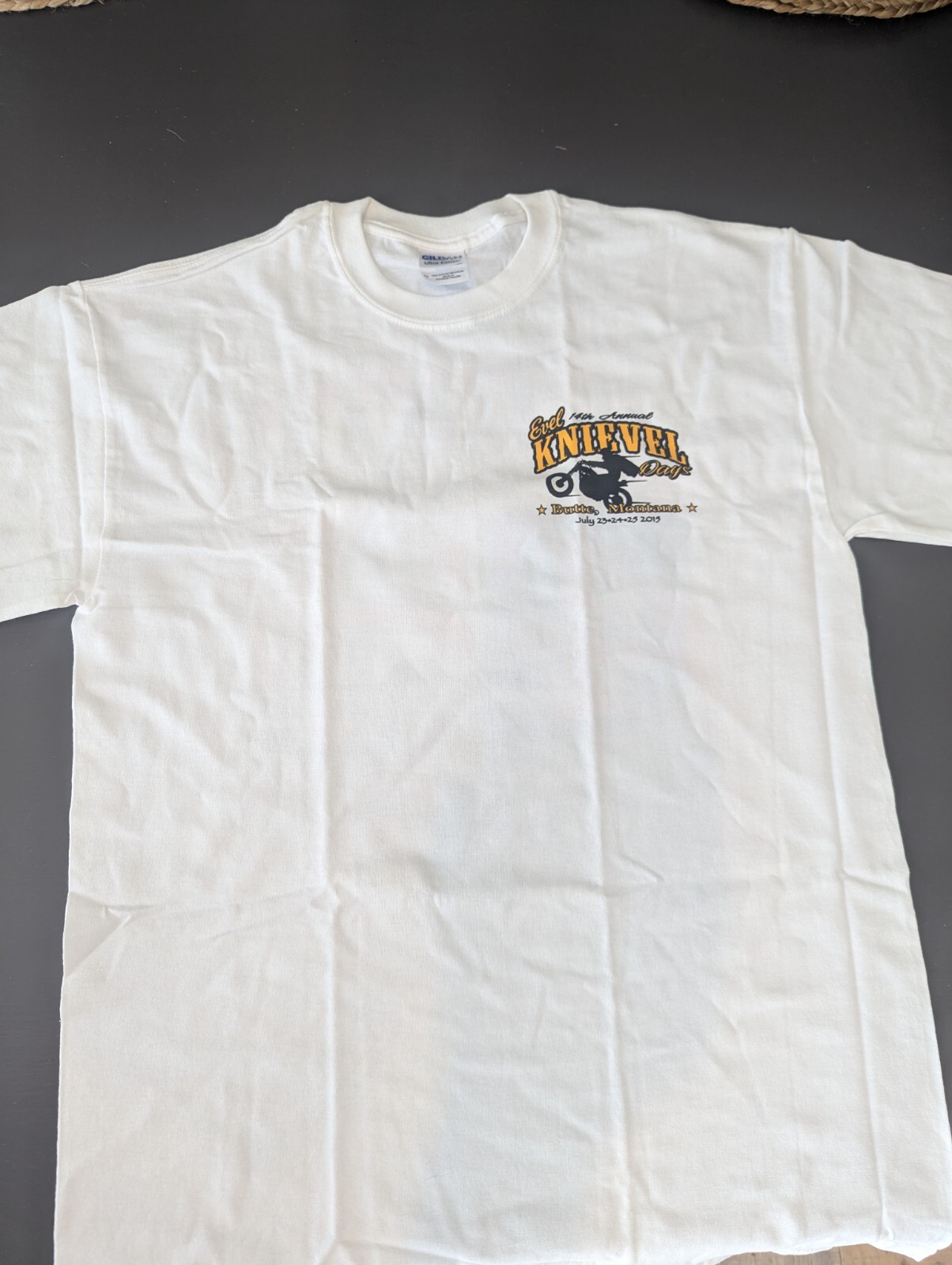 14 th annual 2015 Evel Knievel Days - Butte Montana T-Shirt 3 med , 1sm left gallery