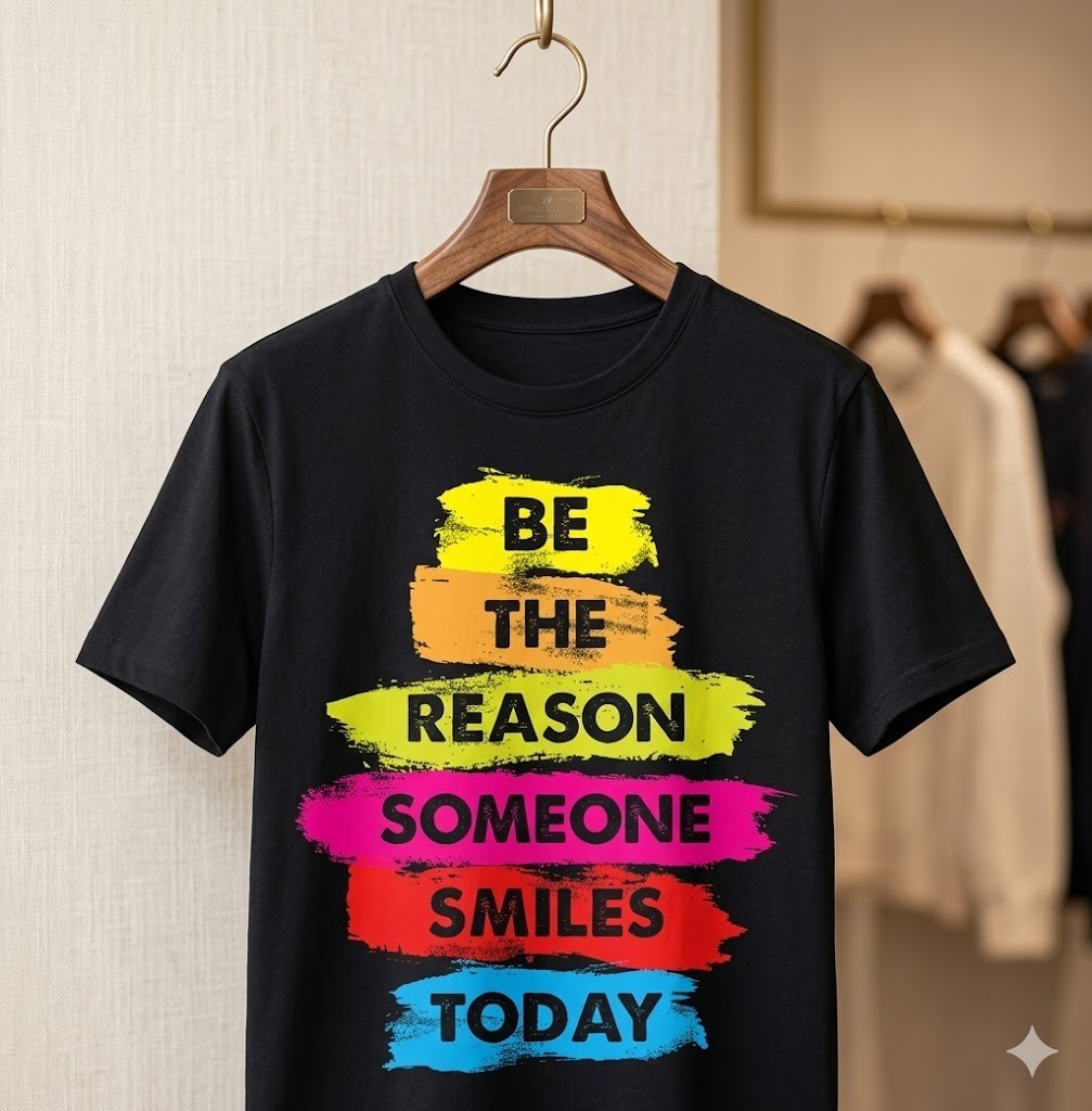 Be a Reason Someone Smiles Today Inspirational Clothes T-Shirt - H080 gallery
