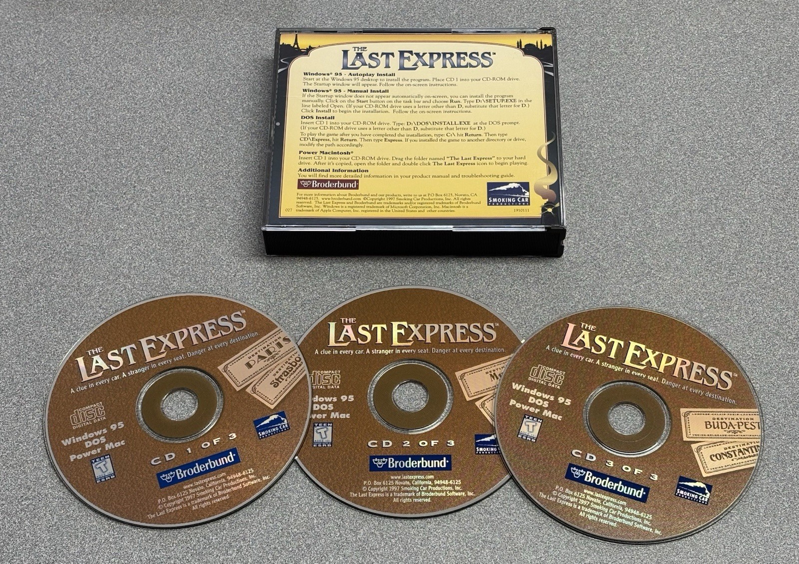Last Express (PC, 1997) 3-Discs Excellent Condition
