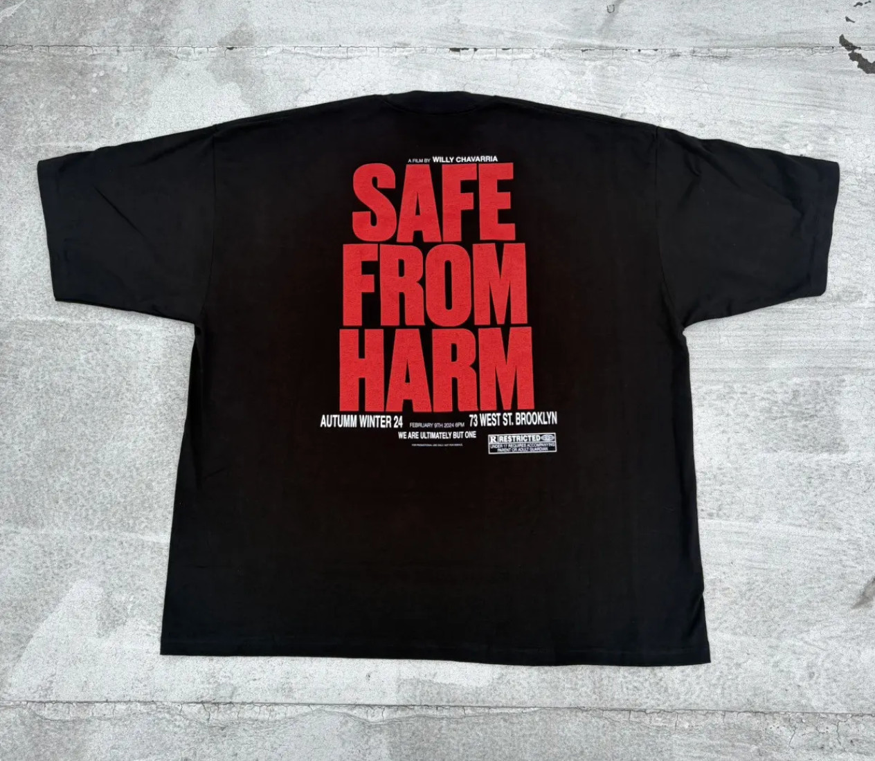 Willy Chavarria x Pro Club Oversized T Shirt Black L Runway STAFF ONLY Exclusive gallery
