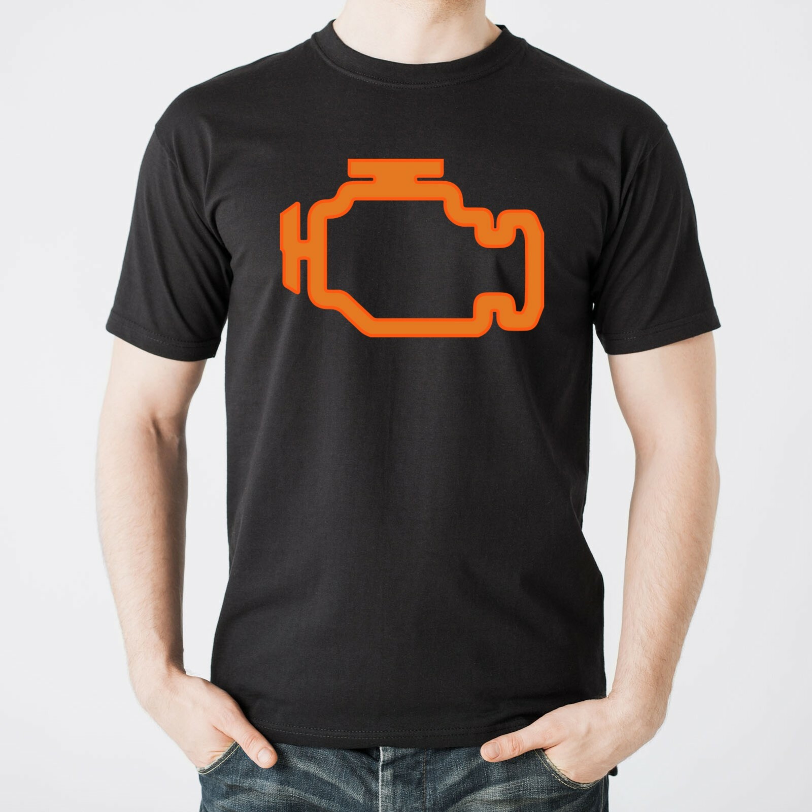Check Engine Light - Funny Car Handyman Father Dad Mechanic T Shirt gallery