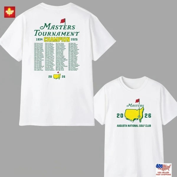 New Arrival Masters Tournament 2026 Augusta Champion Golf T-Shirt