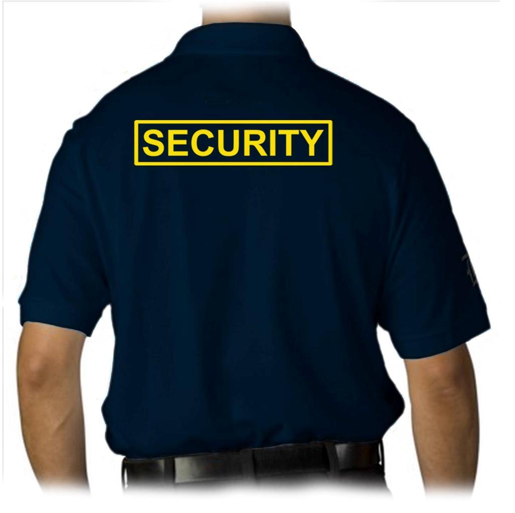 MENS PRINTED SECURITY PARTY POLICE STAFF UNIFORM FUNNY MMA COLLAR POLO T-SHIRT gallery