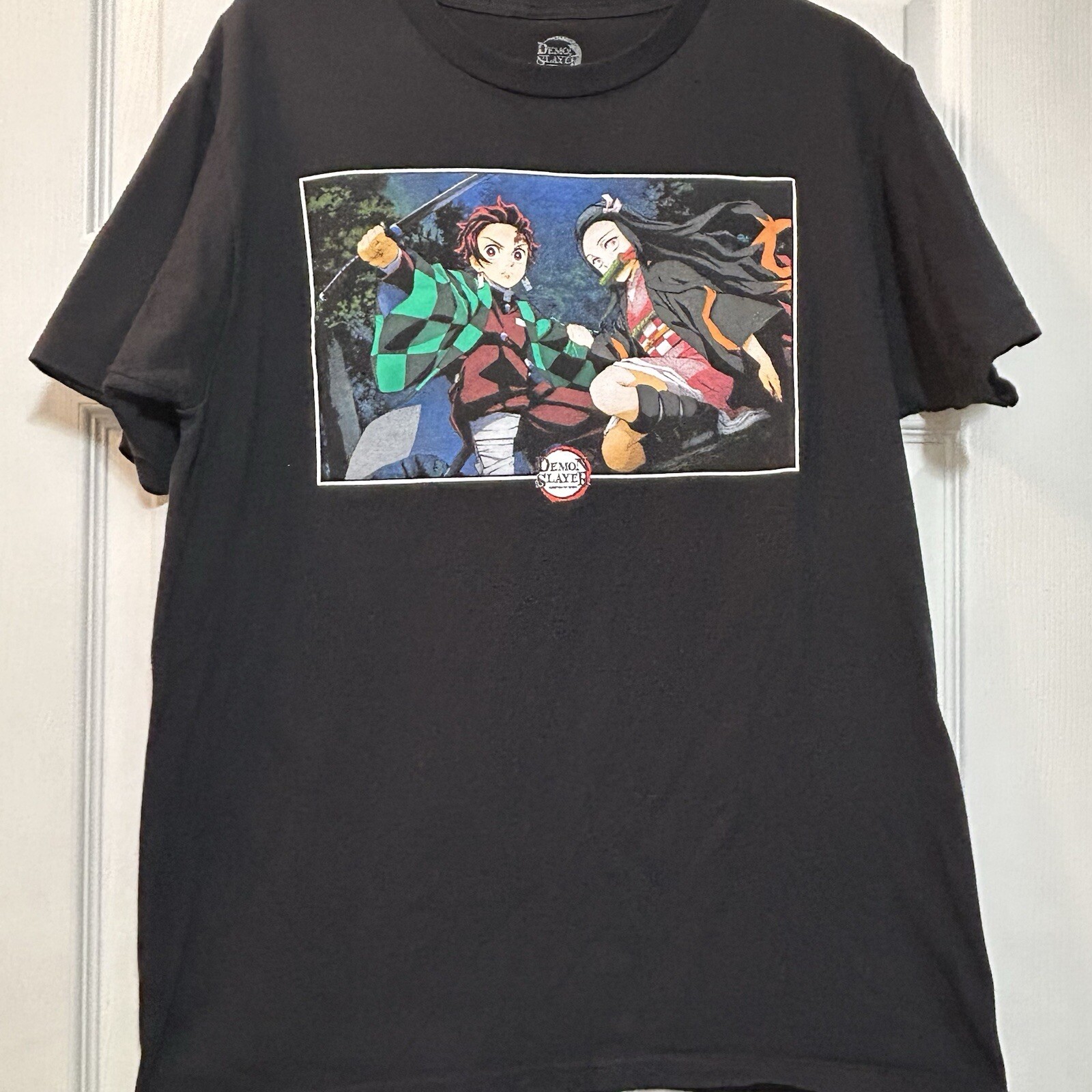 Demon Slayer Kimetsu No Yaiba Black T-Shirt Size Medium (38/40)