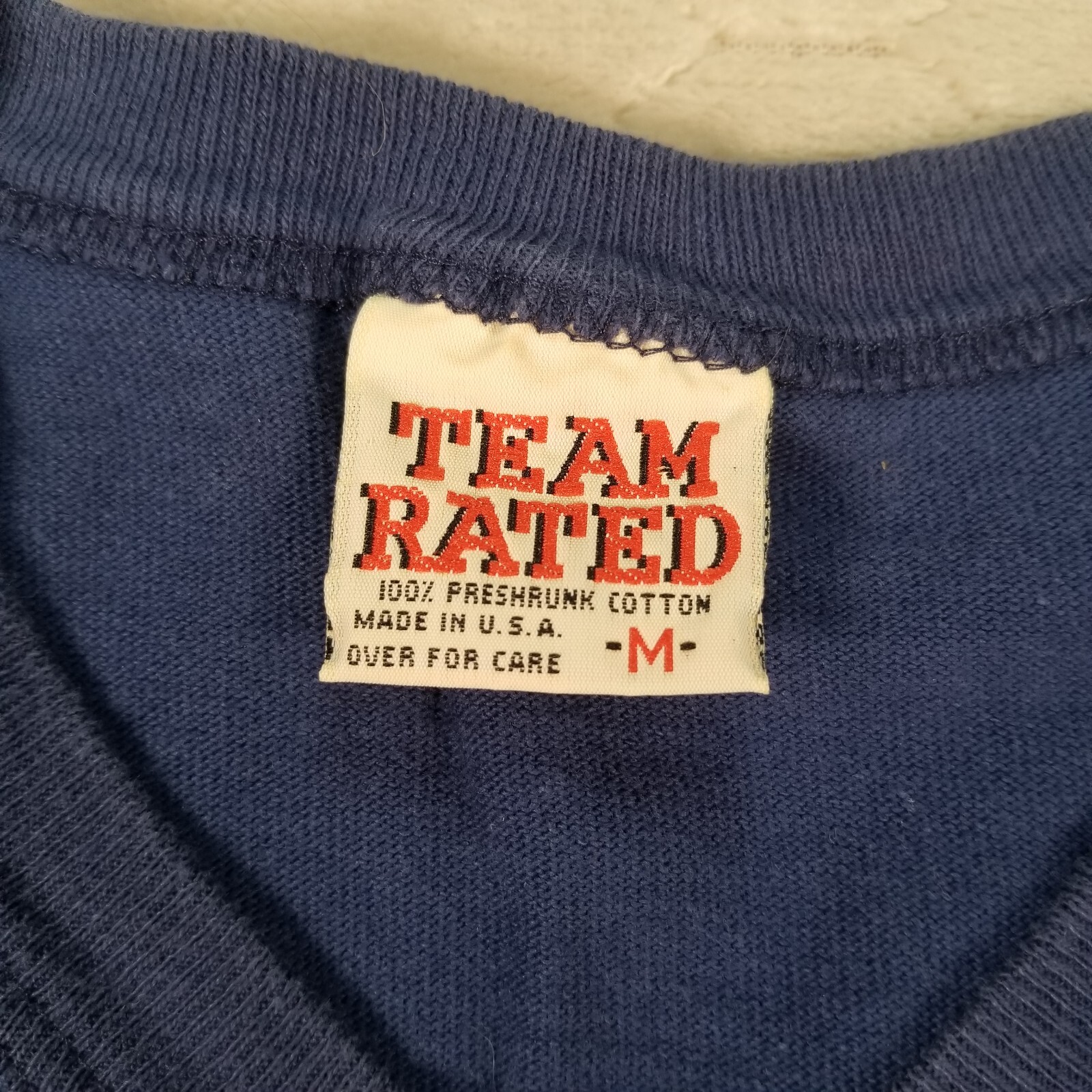Vintage Team Rated Dallas Cowboys Shirt Mens Size Medium Blue NFL Graphic 90s gallery