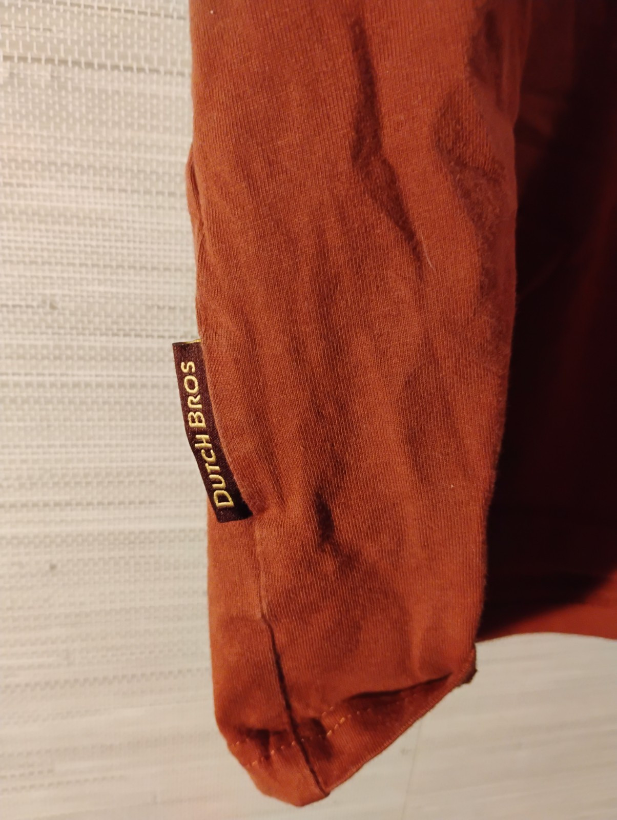 Dutch Brows Medium Orange Short Sleeve Tee Wavy 70's Embroidered Logo Retro gallery