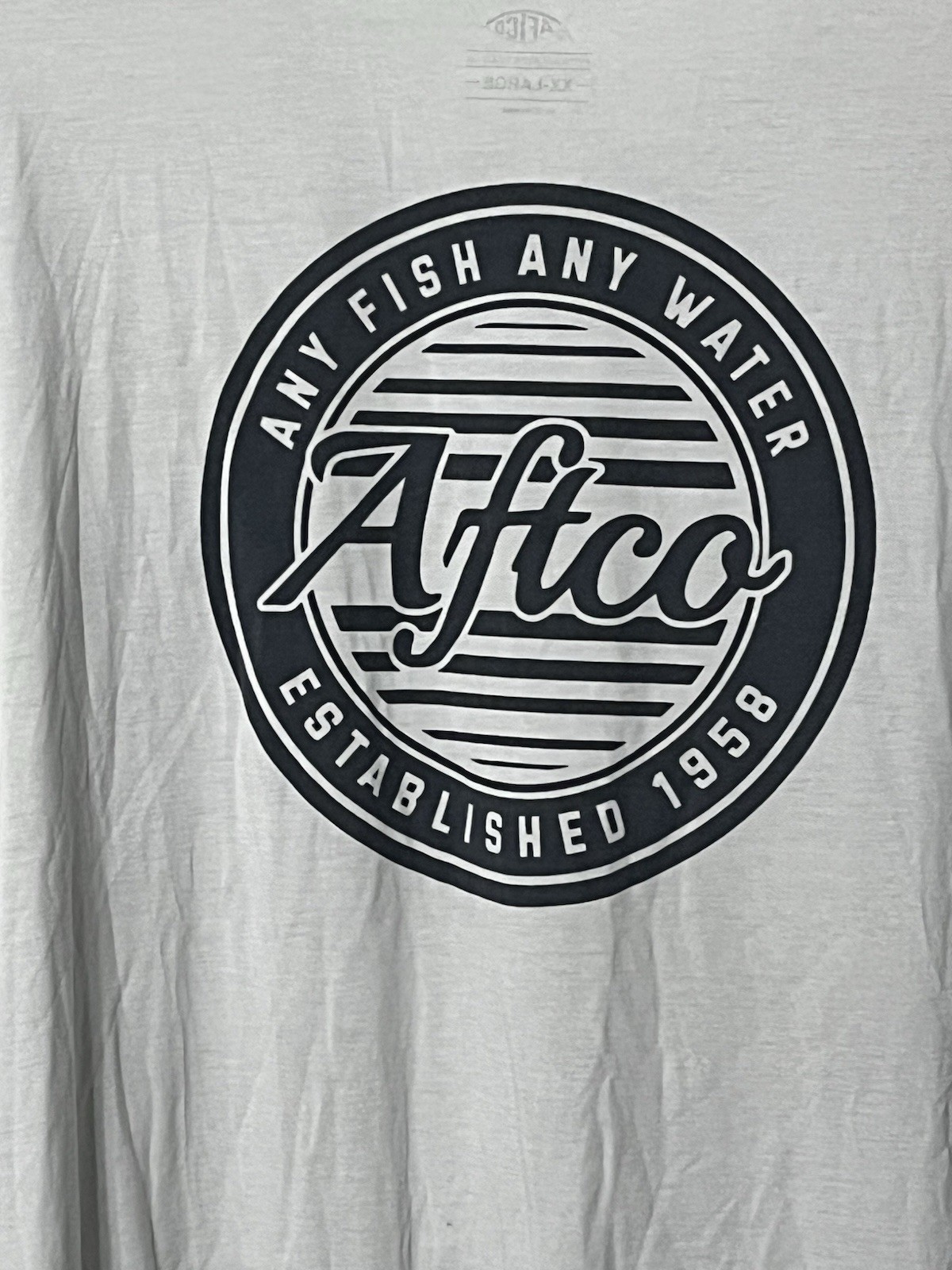 Aftco Shirt 2XL Light Blue Fishing Boat Performance Outdoors Hike Trail Men gallery
