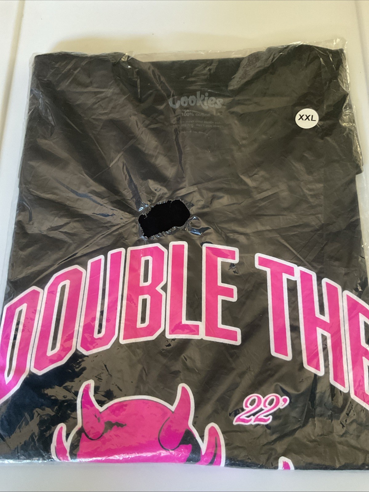 Cookies X OTX Boyz Double The Trouble 2XL T Shirt Black Pink New In Bag