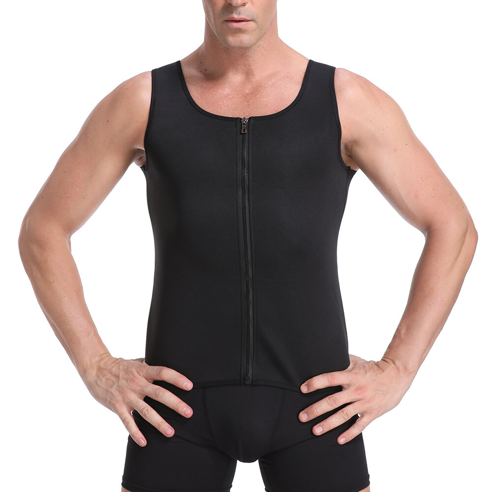 Men's Slimming Shapewear Hot Neoprene Vest Body Shaper Sweat Shirt Waist Trainer gallery