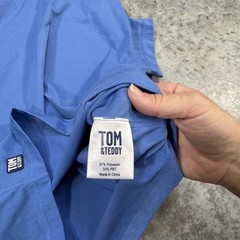 Tom & Teddy Shirt Mens Small Performance Crewneck Tee Soft Lightweight Summer