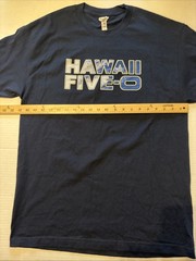 Hawaii Five 5-0 PI Shield Large 2 SidedT-Shirt Filmed on Location Honolulu