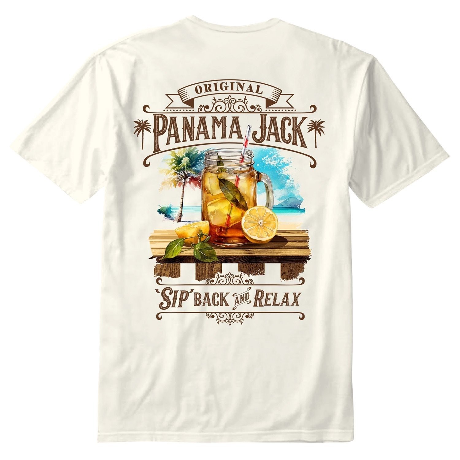 Panama Jack Sweet Tea T-Shirt, Lightweight, Breathable, 100% Combed Cotton gallery