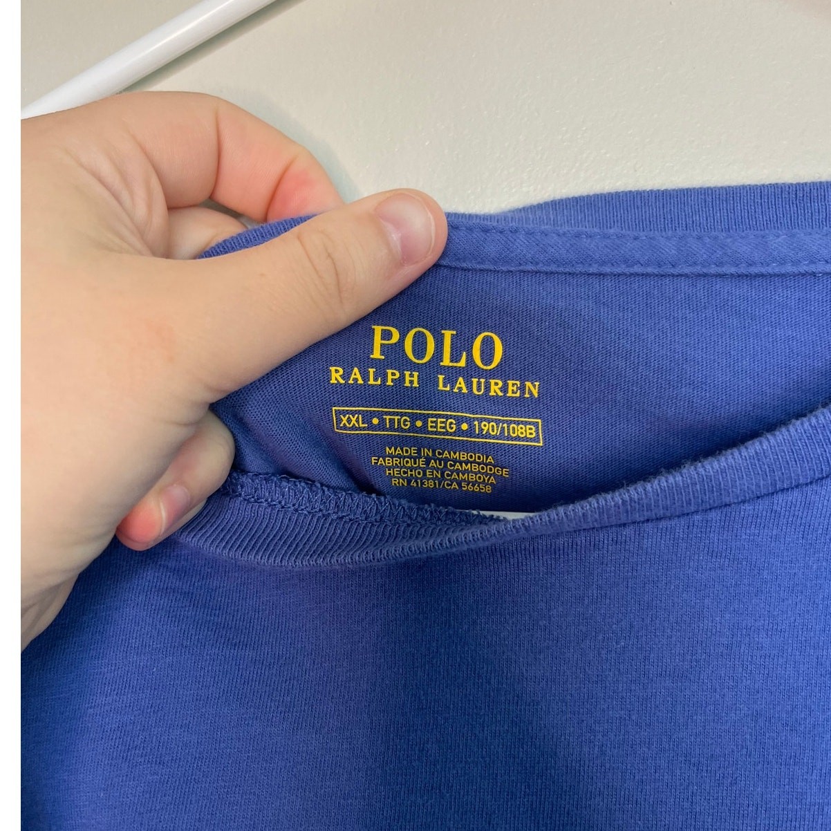 Polo Ralph Lauren Periwinkle Blue Soft Old Money Prep Long Sleeve Shirt XXL gallery