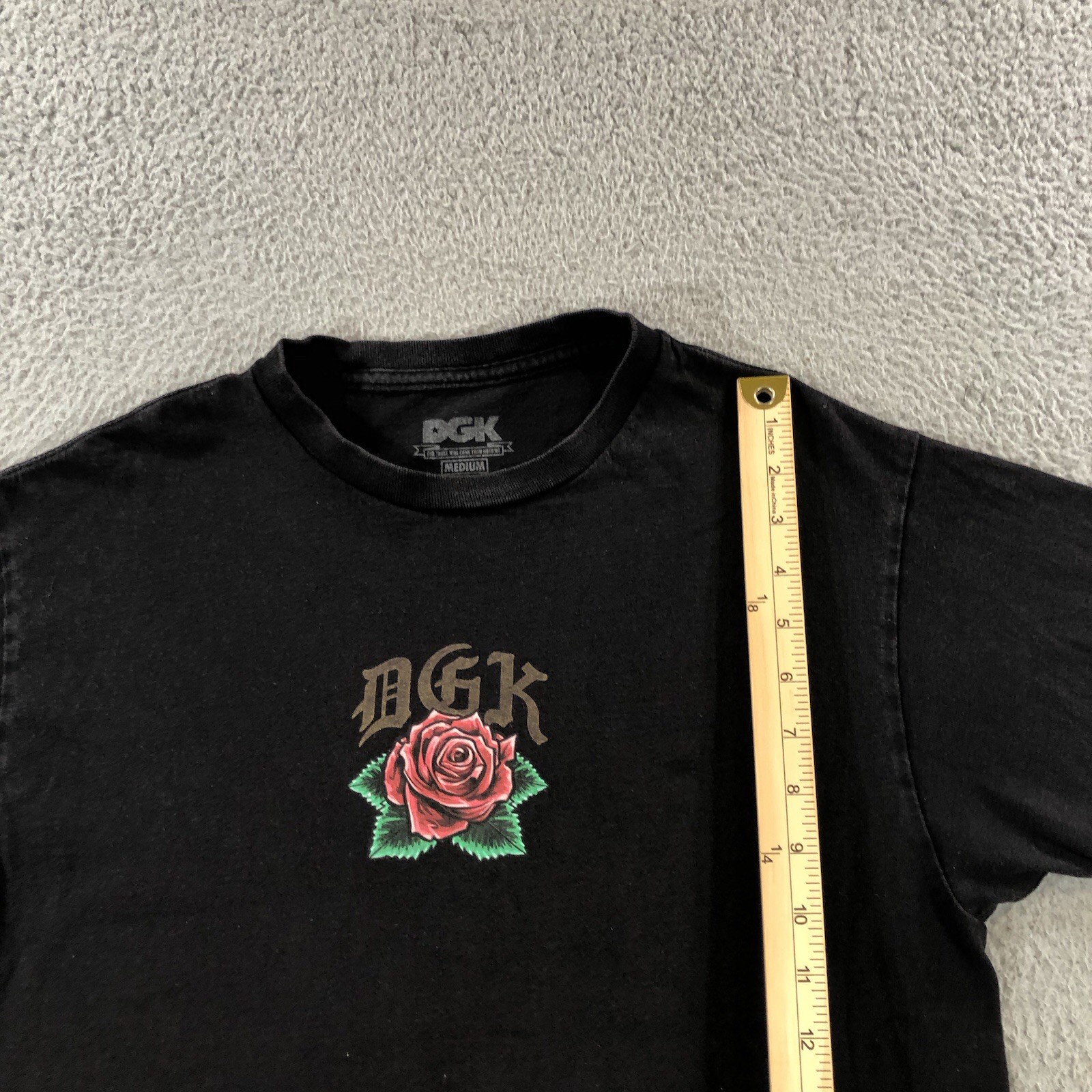 DGK Shirt Mens Medium Black Short Sleeve Mother Mary Graphic Came From Nothing gallery