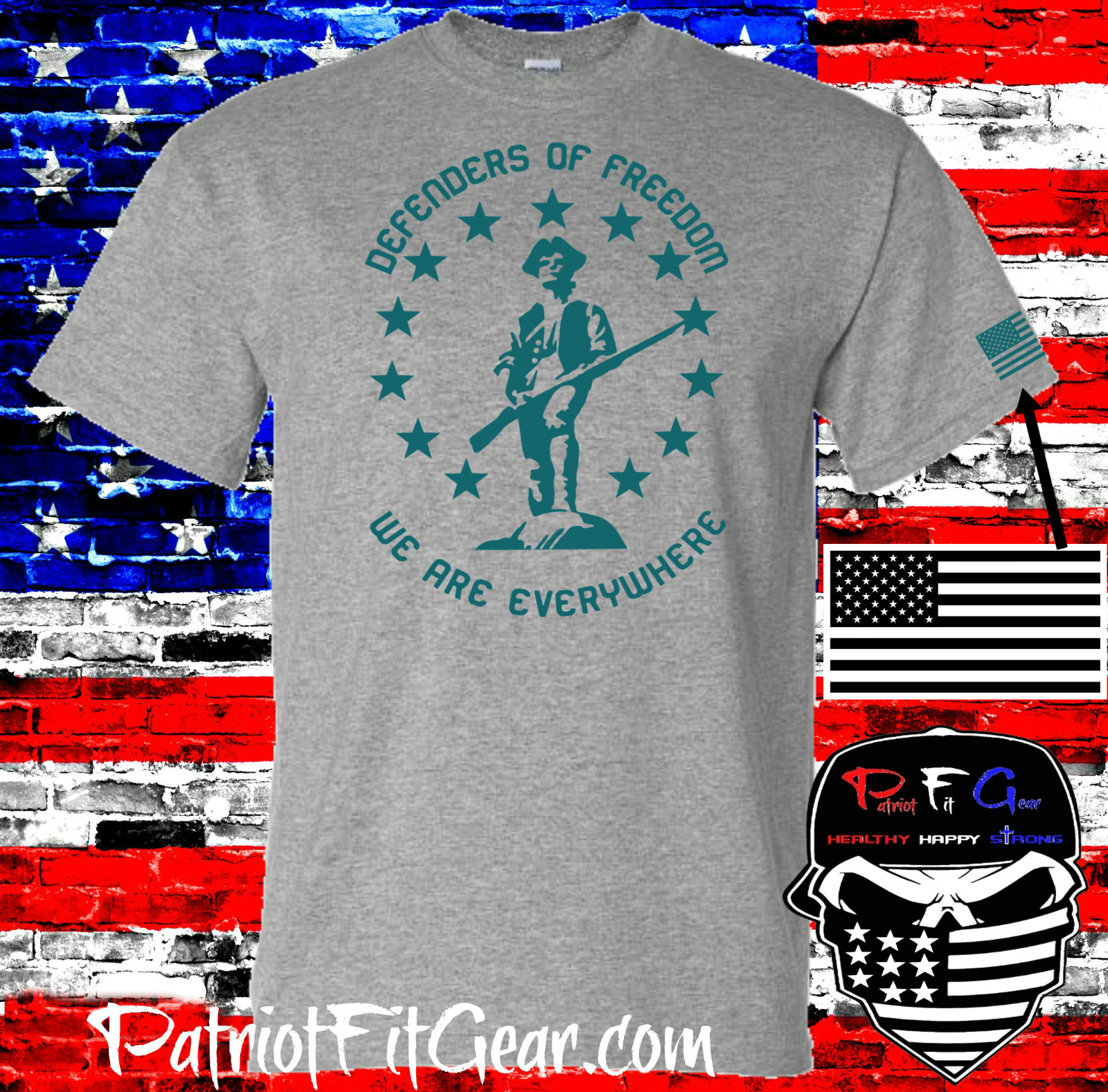 t-shirt,Defenders Of Freedom,We Are Everywhere,We The People,Molon Labe,2A,DTOM gallery