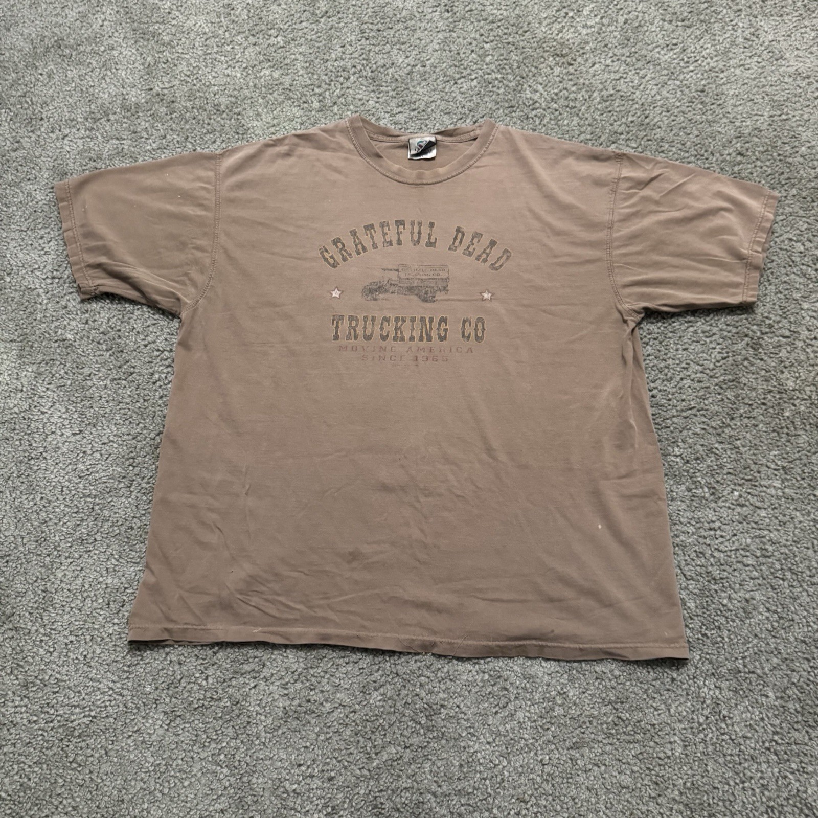 Vintage Liquid Blue Grateful Dead Trucking Co Brown Tee T-Shirt Size XL gallery